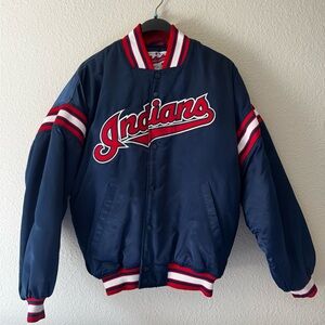 Vintage Authentic Starter Diamond Collection Cleveland Indians Jacket